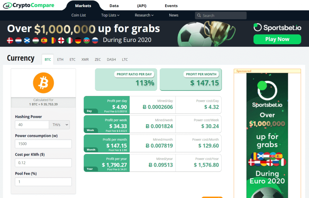 Crypto Compare